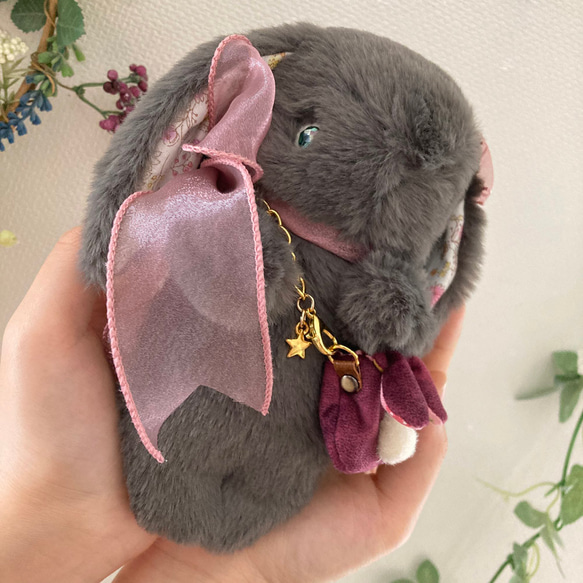 ぬいぐるみ】たれ耳黒うさぎの女の子 ぬいぐるみ しみずゆうこ 通販