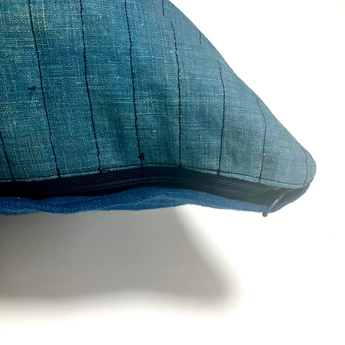 45x45 ビンテージ 藍染 襤褸 リメイク クッションカバー ボロ 3