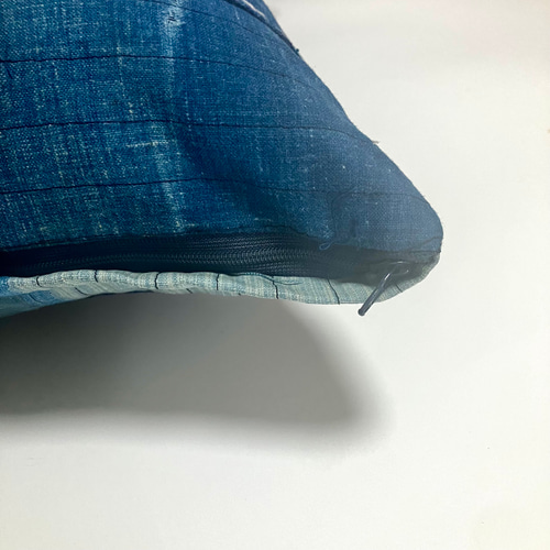 45x45 ビンテージ 藍染 襤褸 リメイク クッションカバー ボロ 8 45x45 ビンテージ 藍染 襤褸 リメイク パッチワーク クッションカバー