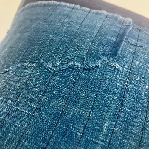 45x45 ビンテージ 藍染 襤褸 リメイク クッションカバー ボロ 1 45x45