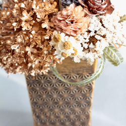 お正月 門松アレンジ シャビーシック 大人可愛い アーティフィシャルフラワー 玄関飾り 12枚目の画像