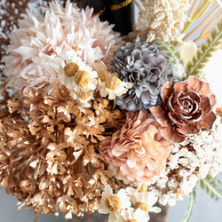 お正月 門松アレンジ シャビーシック 大人可愛い アーティフィシャルフラワー 玄関飾り 17枚目の画像