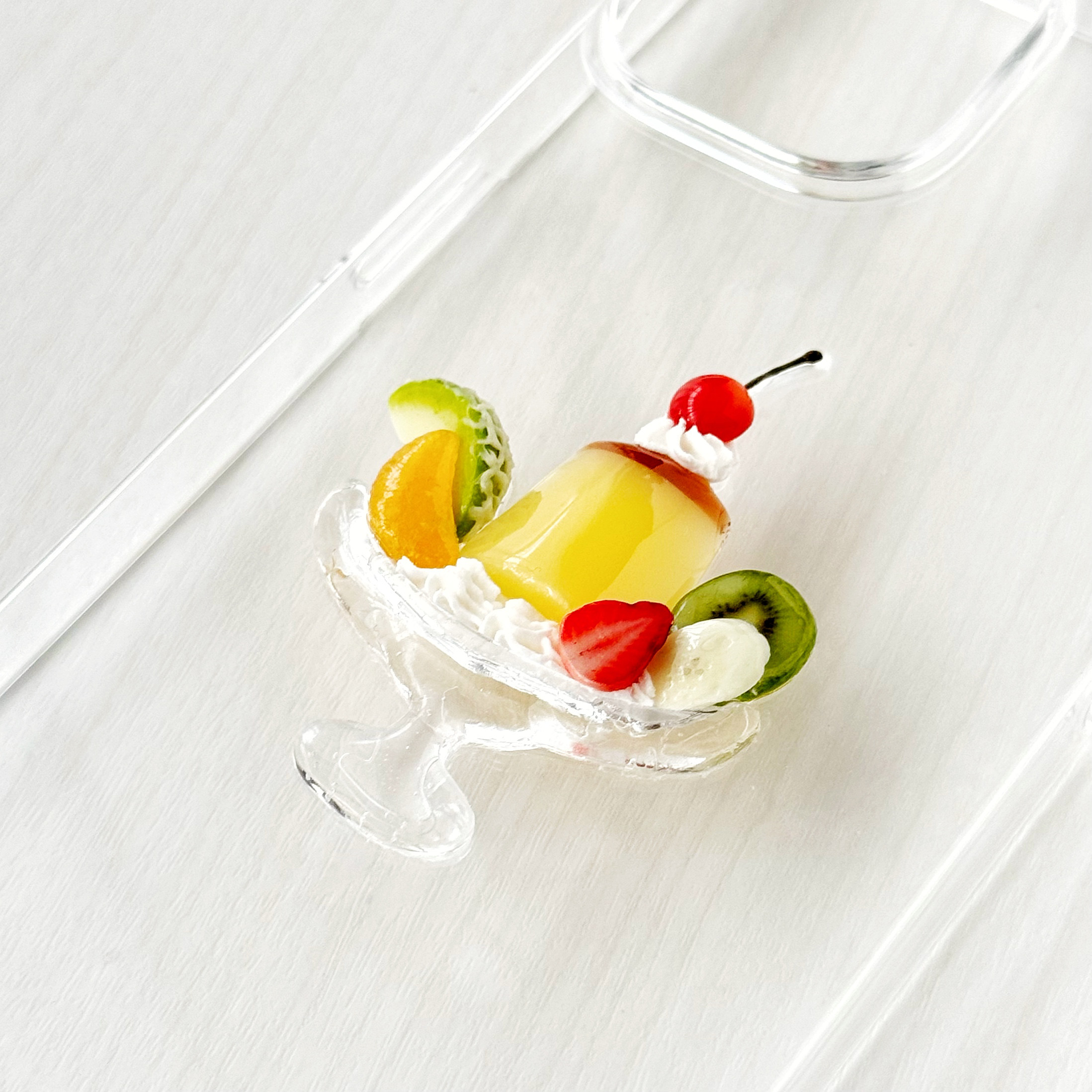 【全機種対応】 プリンアラモード iPhoneケース プリン レトロ 喫茶店 クリアスマホケース iPhone17