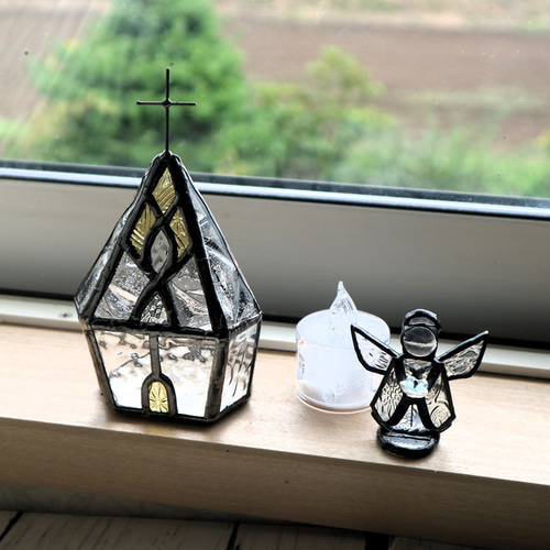 教会のキャンドルホルダー＋天使（受注製作） キャンドル・キャンドル