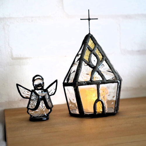 教会のキャンドルホルダー＋天使（受注製作） キャンドル・キャンドル