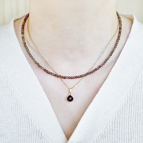 艶黒の輝き　本鼈甲ラウンドビーズネックレス 43cm 艶黒の輝き 本鼈甲ラウンドビーズネックレス 43cm