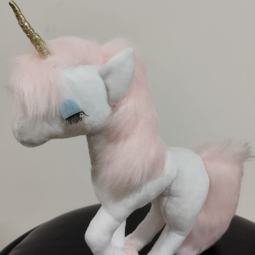 ユニコーンのコニー ゆめかわリボン ローズ BIG ぬいぐるみ ピンク