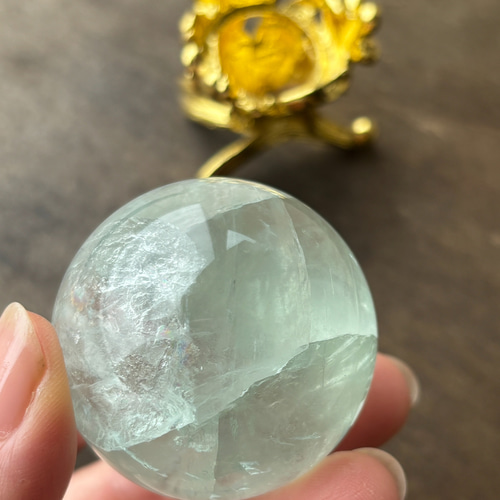 フローライトスフィア♡♡虹♡台座セットNo.10021 フローライトスフィア♡♡虹♡台座セットNo.10021 綺麗なレインボー