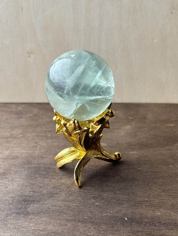 グリーン フローライト 台座付き