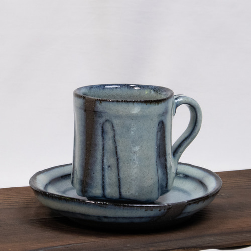セール中　コーヒーがさらに味わい深くなる 深緑窯変珈琲カップ揃え 川瀬浩愛作 セール中 コーヒーがさらに味わい深くなる 深緑窯変珈琲カップ