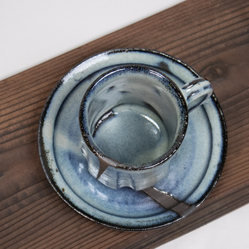 セール中コーヒーがさらに味わい深くなる 深緑窯変珈琲カップ
