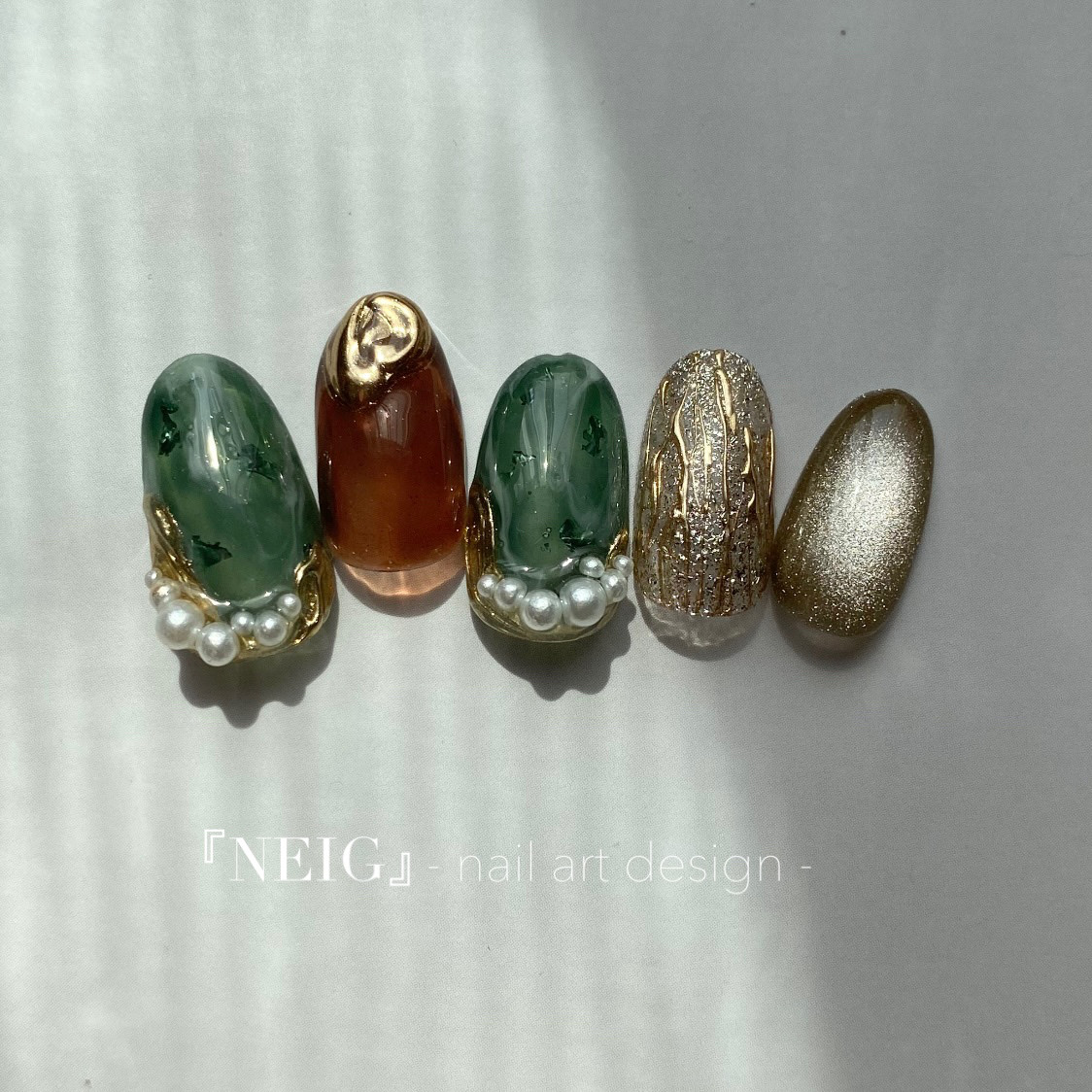 秋ネイル　マグネットネイル　ブライダルネイル　ミラーネイル　ニュアンスネイル　お呼ばれネイル　クリアネイル　パールネイル 4,510円