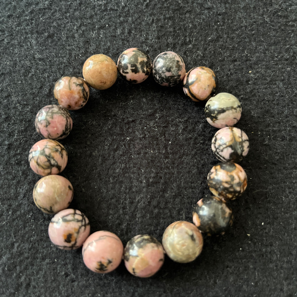 390.天然石スパイダーロードナイト ブレスレット サラサチ 通販