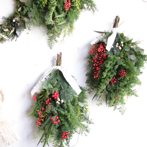 針葉樹と稲藁の清々しい香り 2wayフレッシュクリスマスと国産しめ縄