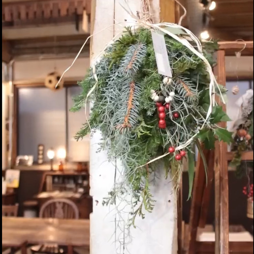 針葉樹と稲藁の清々しい香り 2wayフレッシュクリスマスと国産しめ縄