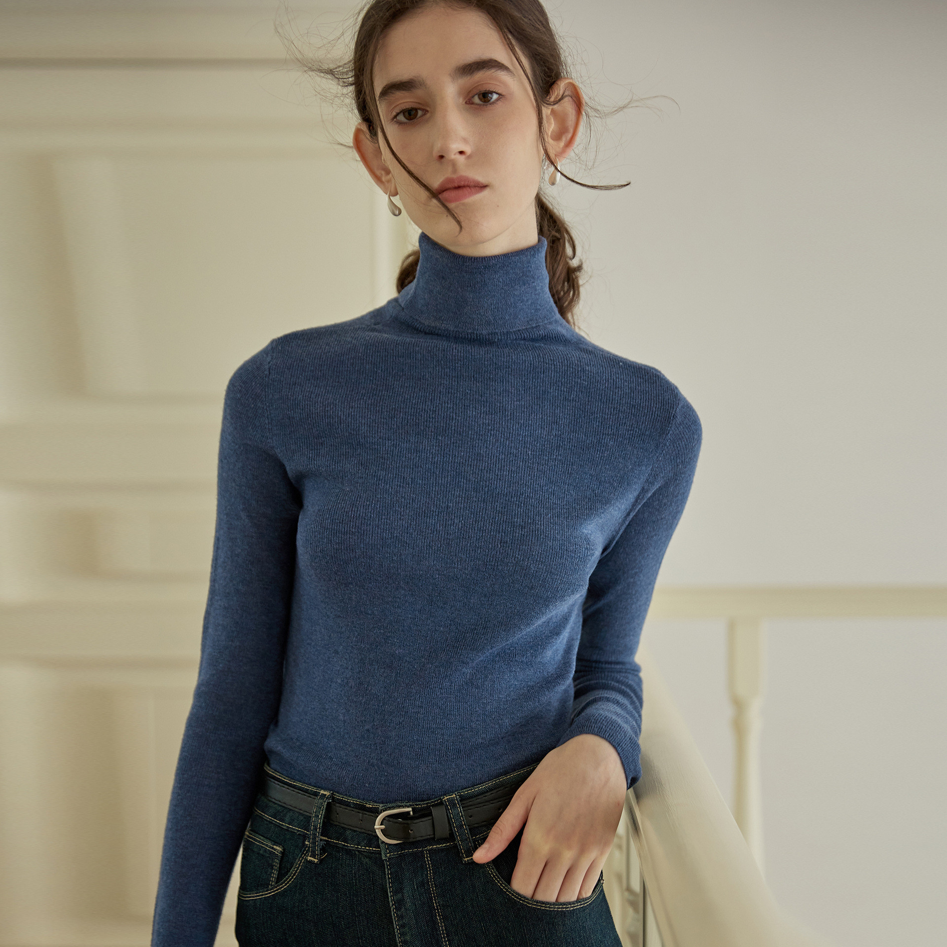 liriito タートルネックセーター M Biella Yarn 長期保管