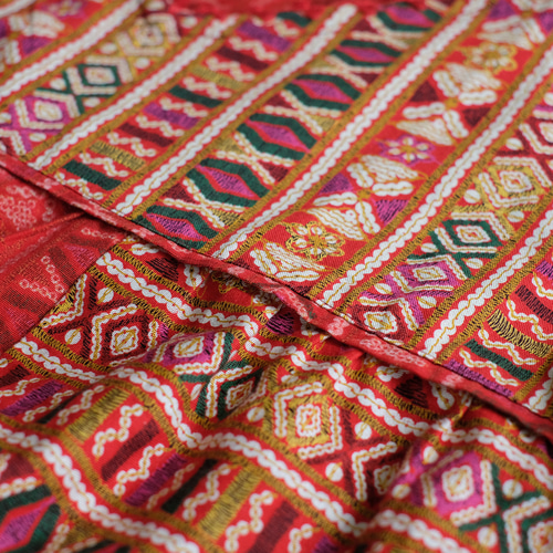 2025再販】甘くないティアード♡刺繍柄パッチワークワンピース （24w