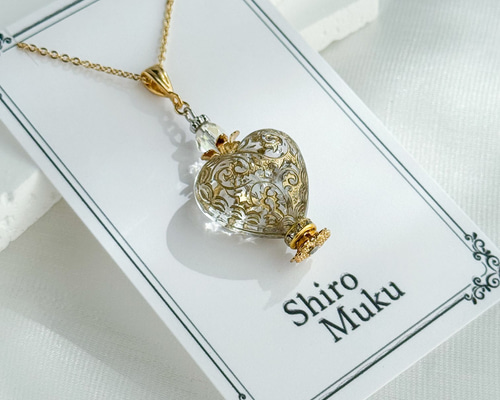 パフュームボトル 香水瓶 ペンダント ゴールド クラシカル