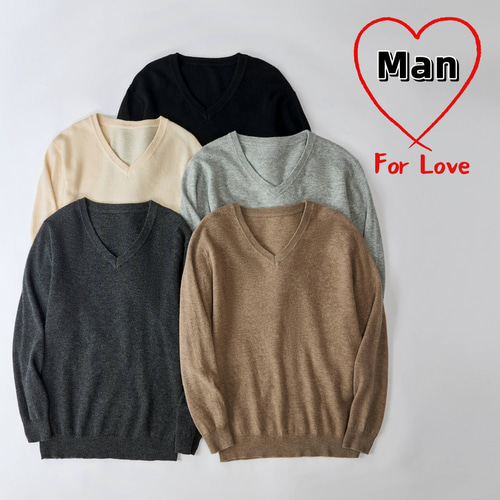 メンズ無縫製❤カシミヤ100%】Vネックセーター│重ね着コーデ メンズ無縫製❤カシミヤ100%】Vネックセーター│重ね着コーデ