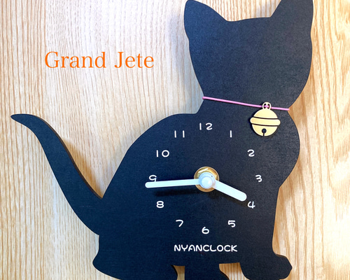 うんたねこ うんたねこくじ アクリル掛け時計 アクリル時計