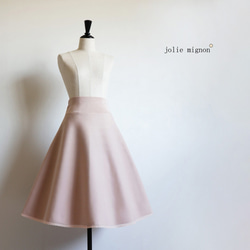 選べる5色◎3サイズあります】裾レース ニットフレアスカート