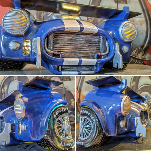アメリカン雑貨 アメリカンガレージ シェルフ ACコブラ① 飾り棚 CAR HEADシェルフ インテリア 棚 Blue Car シェルビー コブラ