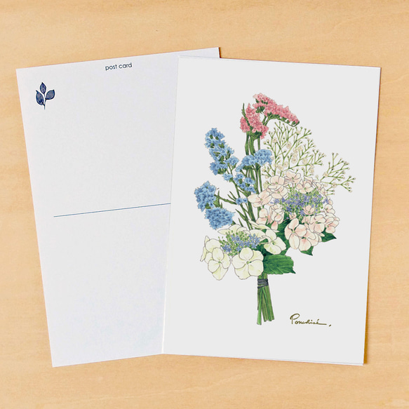 ポストカードセット　誕生花の花束　1月～6月 7枚目の画像