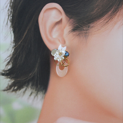 y project クリスタルフープピアス 【公式通販】