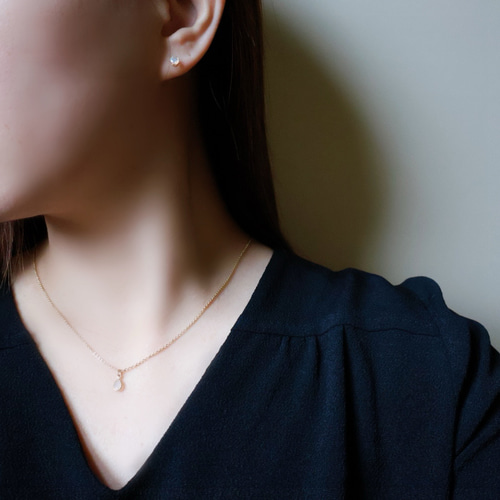 10月誕生石》プレシャスオパール しずく 一粒 ネックレス 14kgf 誕生日