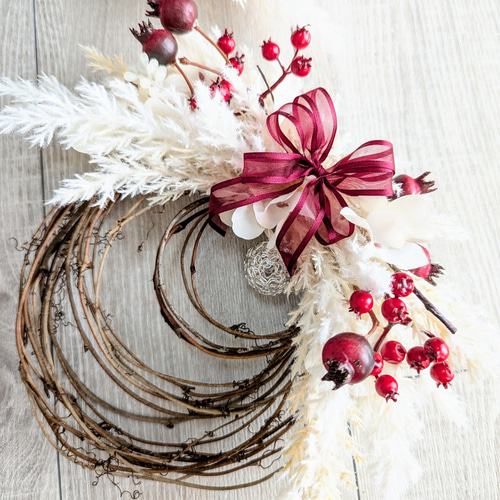 サンキライのミニリース ハーフリース サンキライ ハーフリース