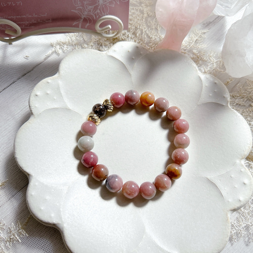 【美品・1点限り】トルマリンルチルクォーツ 天然石ブレスレット 約10.5mm 理性 知性 知恵 幸せ 浄化 リラックス ヒーリング 治癒力 天然石