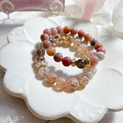 【美品・1点限り】トルマリンルチルクォーツ 天然石ブレスレット 約10.5mm トルマリン＆ルチルクォーツ 天然石ブレスレット デザブレ