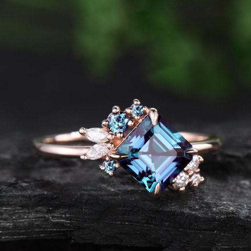 アレキサンドライト　リング(値下げ中) アレキサンドライト リング カラーチェンジ 指輪 アレキサンドライト