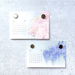 2026年版 -選んで飾れる- 花と草木のイラストカレンダー (ハガキサイズ・イラスト6種) 6枚目の画像