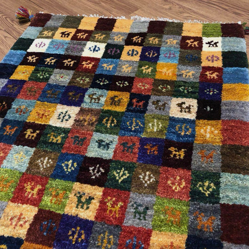 ペルシァギャッぺ ペルシャ オールドギャッベ 15年 アマレバフト ラグ 87x63