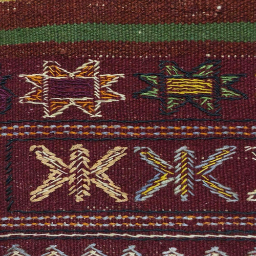 ペルシャオールドキリム リビングサイズ No:KZN-157(トライバルラグ