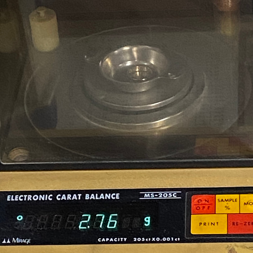 used k18YG AU750 18金リング 平打ち 幅3.9ミリ サイズ12号 2.9