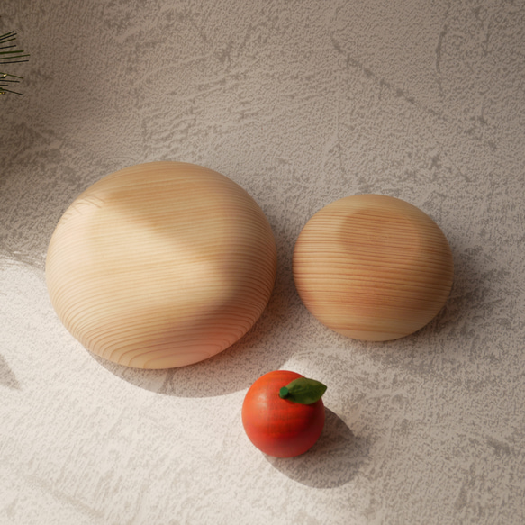 紀州ひのきのもっちり鏡もち Lサイズ 選べる土台３種　木／木製／鏡餅／正月飾り／門松 と一緒に 4枚目の画像