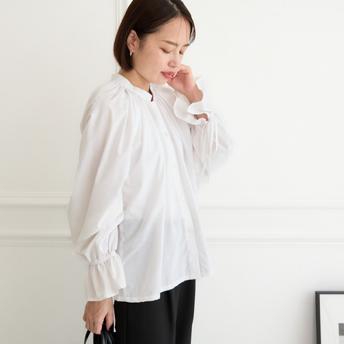 た*ろ様 アラカルトリボンブラウス シロ×ピンク 商品詳細ページ