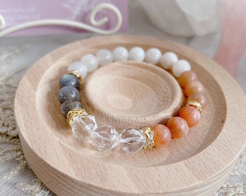 モスアクアマリンブレスレット　天然石ブレスレット　ラブラドライト　トルマリン モスアクアマリンブレスレット天然石ブレスレットラブラドライトトルマリン