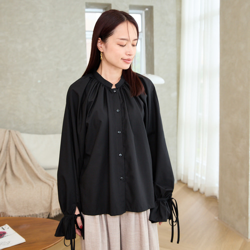 【美品】ブラミンク シルク100% 上品リボンブラウス 長袖 ブラック 日本製 美品】ブラミンク シルク100% 上品リボンブラウス 長袖 ブラック 日本