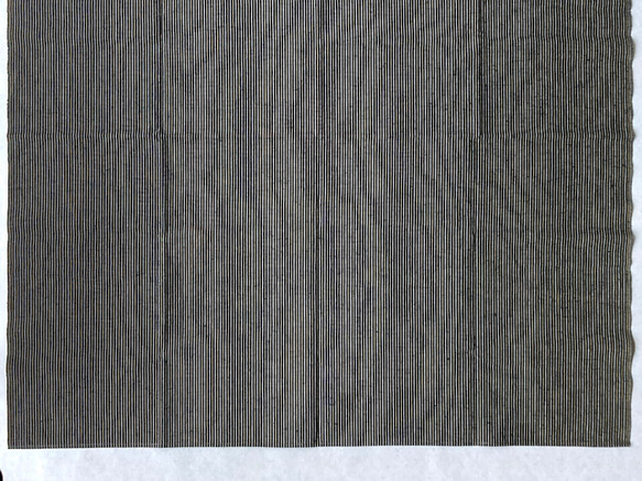 館林紬 ふろしき 紺白黄千筋【群馬産織物】 5枚目の画像