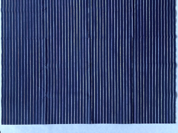 館林紬 ふろしき 紺＋ピンク【群馬産織物】 5枚目の画像