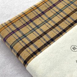 館林紬 ふろしき ベージュ格子【群馬産織物】 3枚目の画像