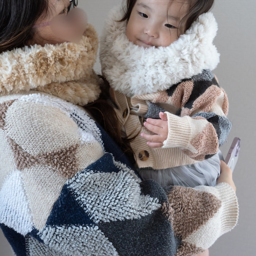 ふんわり軽くて肩こりしない◎ヘビロテもふもふスヌード/編み物 棒針