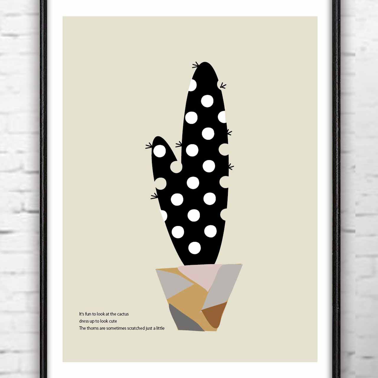 シンプルモダン　サボテン　イラスト　ポスター　A4 A3 A2 A1　アートポスター　アート　930
