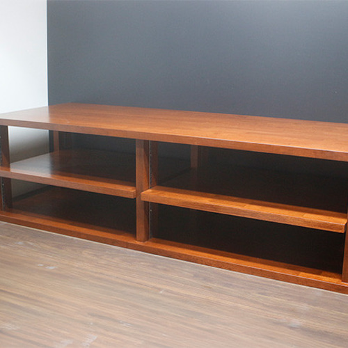 木製（無垢材）テレビボード、AVボード、オーディオラック RUB2R3-25