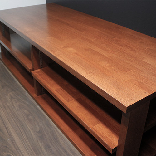 木製（無垢材）テレビボード、AVボード、オーディオラック RUB2R3-25