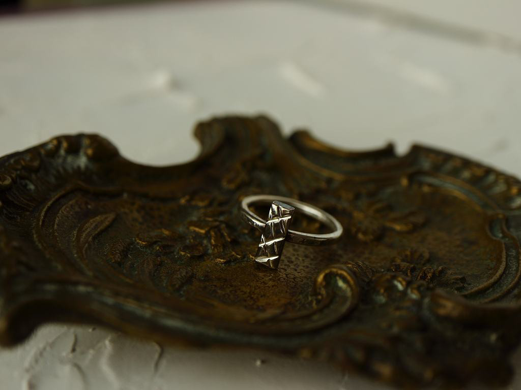 オールシルバーリング＊レクタングルリング＊スターリングシルバー＊no.719