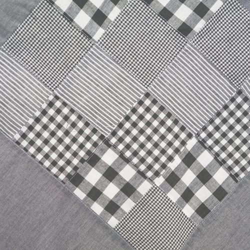 1m単位【パッチワーク生地】インド綿100%【23D-IH-006-BLACK】110cm